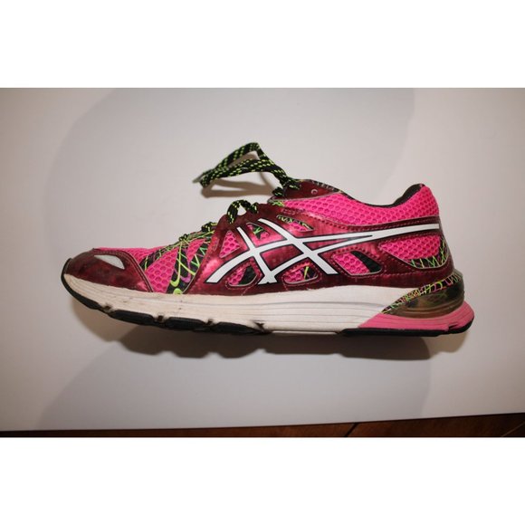 ASICS womens running shoes pink size 7 - Picture 6 of 11